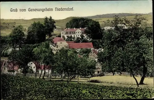 Ak Niederndorf Kraftsdorf in Thüringen, Genesungsheim