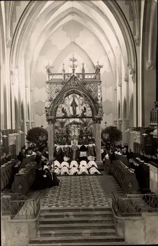 Foto Ak Eresing in Oberbayern, Erzabtei Sankt Ottilien, Subdiakonsweihe 1931