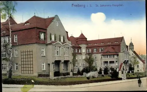 Ak Freiberg in Sachsen, St. Johannis Hospital