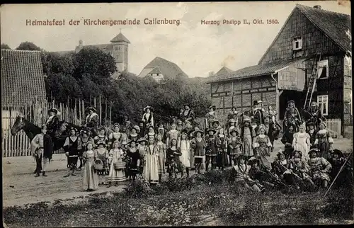 Ak Katlenburg Lindau in Niedersachsen, Heimatfest der Kirchengemeinde, Historischer Festzug, 1560