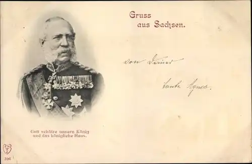 Ak König Albert von Sachsen