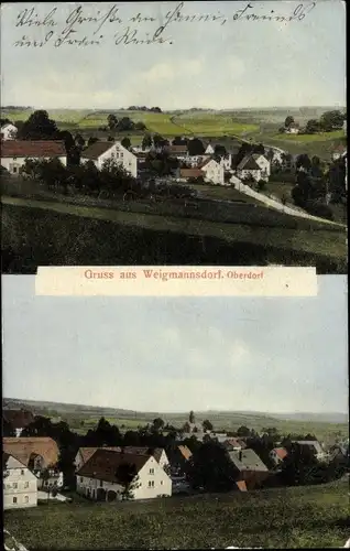 Ak Weigmannsdorf Lichtenberg im Erzgebirge, Oberdorf