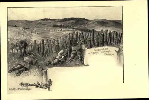 Regiment Künstler Ak Rammelmayer, 1. Bayerische Landwehr Division, Soldaten