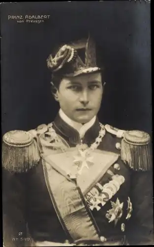 Ak Adalbert Prinz von Preußen, Portrait, Uniform