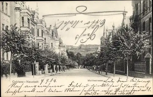 Ak Neustadt Koblenz am Rhein, Moltkestraße