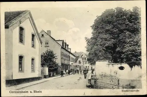 Ak Germersheim am Rhein, Bismarckstraße