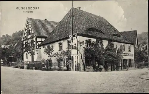 Ak Muggendorf Wiesenttal Fränkische Schweiz, Marktplatz