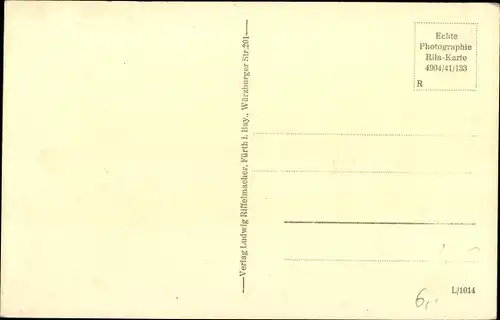 Ak Fürth in Mittelfranken Bayern, Krankenhaus, Außenansicht