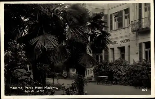 Ak Maderno Lombardia Italien, Parco Hotel Maderno, Lago di Garda
