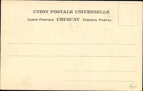 Präge Briefmarken Ak Oriental del Uruguay, Wappen, Ottmar Zieher