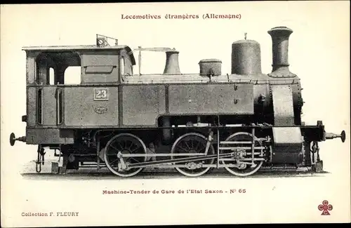 Ak Tender Lokomotive 23, Sächsische Staatsbahn