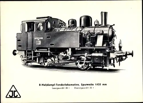 Ak Deutsche Eisenbahn, Lokomotive, B Nassdampf Tenderlokomotive, Arn. Jung