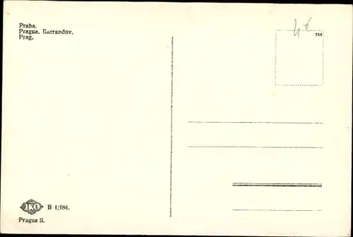 Ak Praha Prag Barrandov Tschechien, Panorama vom Ort, Gasthaus mit Aussichtsturm