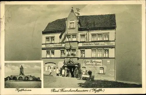 Ak Bad Frankenhausen am Kyffhäuser Thüringen, Hotel Deutsches Haus, Kyffhäuser