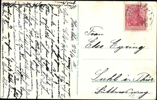 Ak Hartha in Sachsen, Wilhelmstraße, Bürgerschule