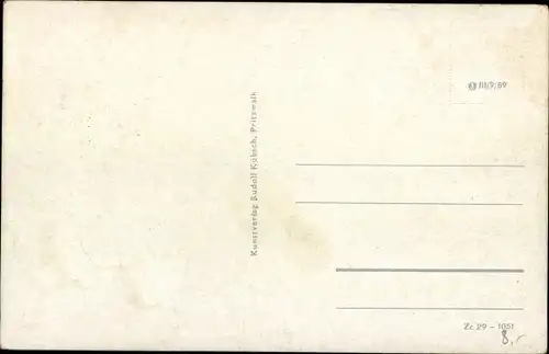 Ak Wittenberge an der Elbe, Hafenpartie, Boote, Ruderboot