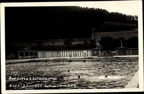 Foto Ak Salmünster Bad Soden in Hessen, Sole Sprudel Schwimmbad