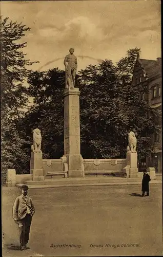 Ak Aschaffenburg in Unterfranken, Neues Kriegerdenkmal