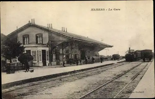 Ak Mamers Sarthe, La Gare, Eisenbahn