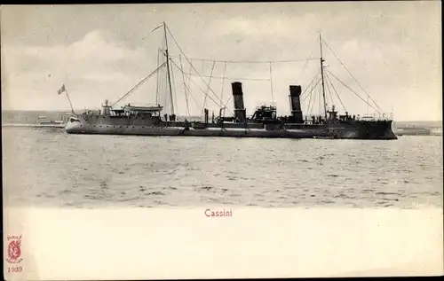 Ak Französisches Kriegsschiff Cassini, Aviso