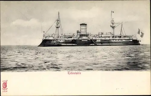 Ak Französisches Kriegsschiff Redoutable, Cuirasse