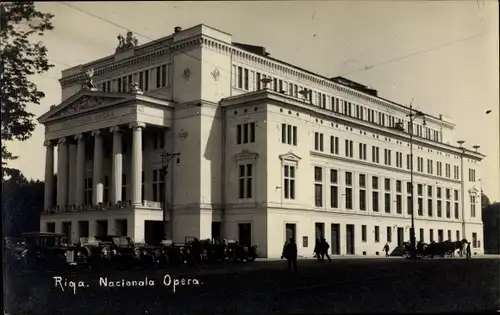 Foto Ak Riga Lettland, Nacionala Opera