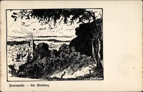 Künstler Ak Zadow, W., Weinberg Buckow in der Märkischen Schweiz, Ferienwalde