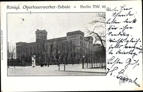 Ak Berlin Mitte, Königliche Oberfeuerwerker Schule