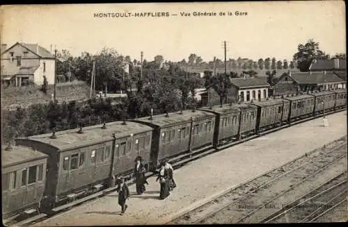 Ak Montsoult Maffliers Val-d’Oise, Vue Générale de la Gare