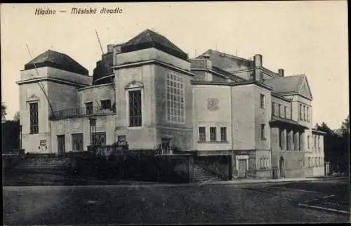 Ak Kladno Kladen Region Mittelböhmen, Mestske divadlo, Theater
