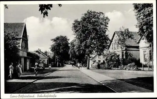 Ak Esens in Ostfriesland, Bahnhofstraße