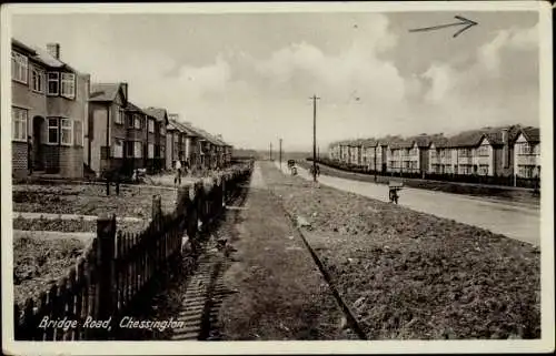 Ak Chessington Kingston upon Thames London England, Bridge Road