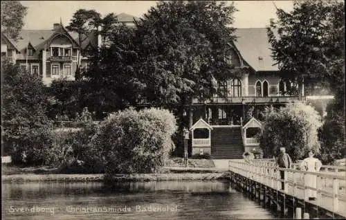 Ak Svendborg Dänemark, Christiansminde Badehotel