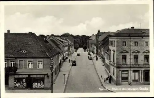 Ak Prenzlau in der Uckermark, Vincentstraße, Karl Liebknecht Straße, Geschäft