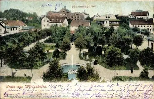 Ak Bad Wörishofen im Unterallgäu, Kurhausgarten