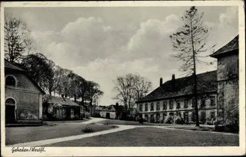 Ak Gehrden Brakel in Westfalen, Straßenpartie, Gebäude