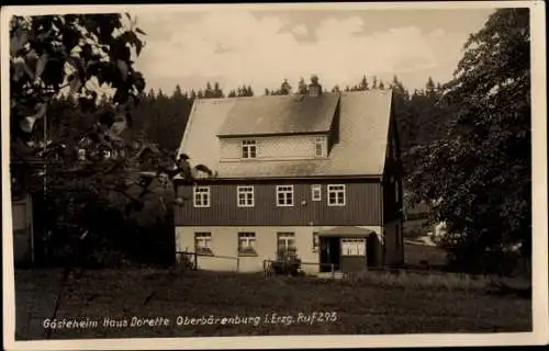 Ak Oberbärenburg Altenberg im Erzgebirge, Gästeheim Haus Dorette