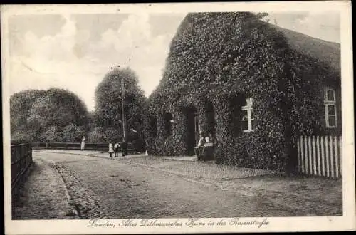 Ak Lunden in Dithmarschen, Altes Dithmarsches Haus in der Rosenstraße