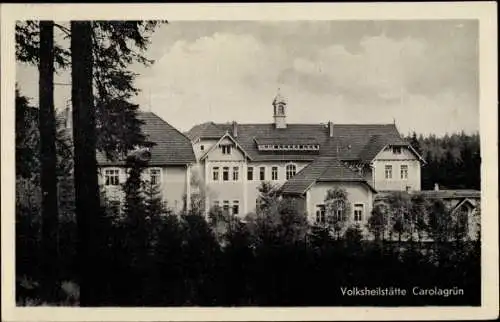 Ak Carolagrün Auerbach im Vogtland, Volksheilstätte