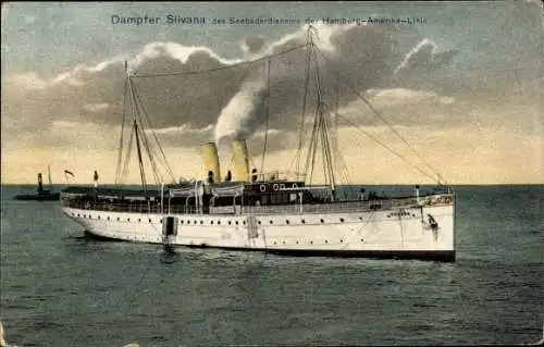 Ak Dampfer Silvana, Hapag Seebäderdienst