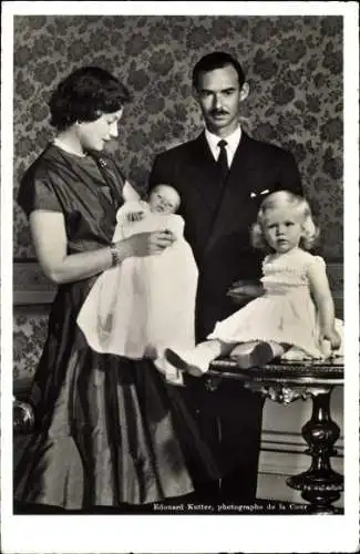 Ak Le Grand Duc Heritier Jean de Luxembourg, Grande Duchesse, Princesse Marie Astrid, Prince Henri