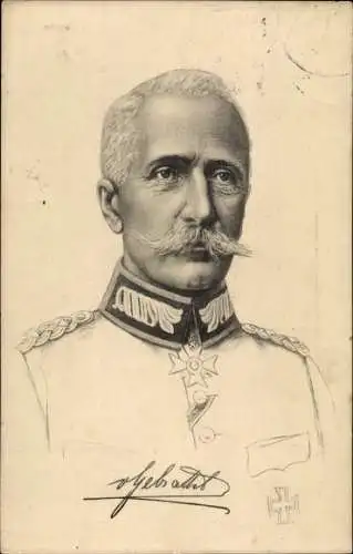 Ak General der Kavallerie Ludwig von Gebsattel, Portrait in Uniform