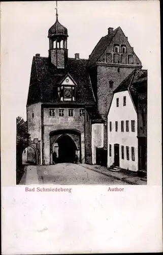 Ak Bad Schmiedeberg in der Dübener Heide, Partie am Autor