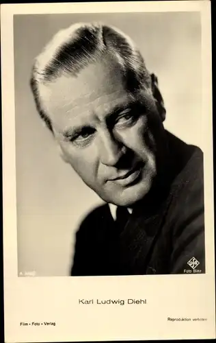 Ak Schauspieler Karl Ludwig Diehl, Portrait