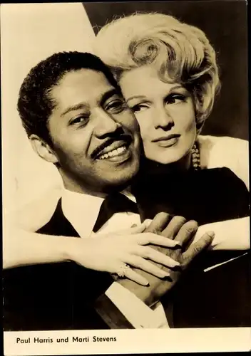 Ak Schauspieler Paul Harris und Marti Stevens, Portrait, Die heiße Nacht