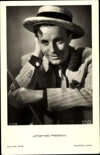 Ak Schauspieler Johannes Heesters, Portrait mit Hut