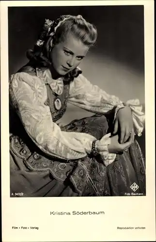 Ak Schauspielerin Kristina Söderbaum, Portrait, Ufa Film