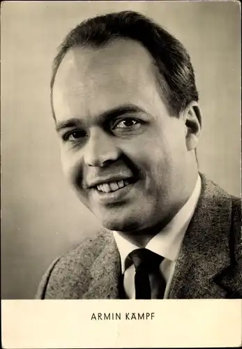 Ak Sänger Armin Kämpf, Portrait
