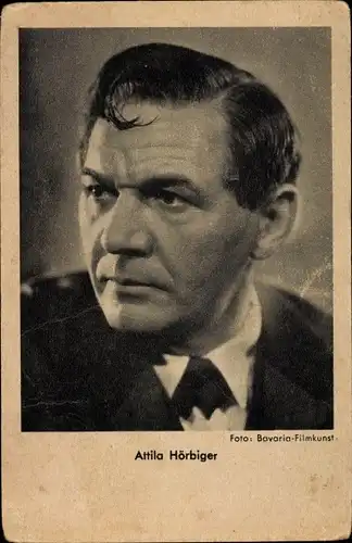 Ak Schauspieler Attila Hörbiger, Portrait, Anzug, Haartolle