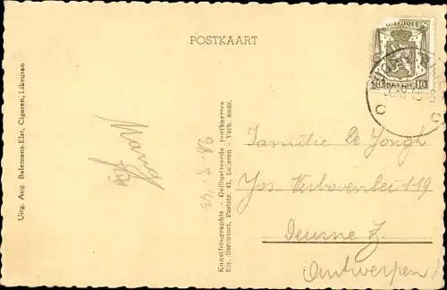 Ak Meir Flandern Antwerpen, Gemeentehuis